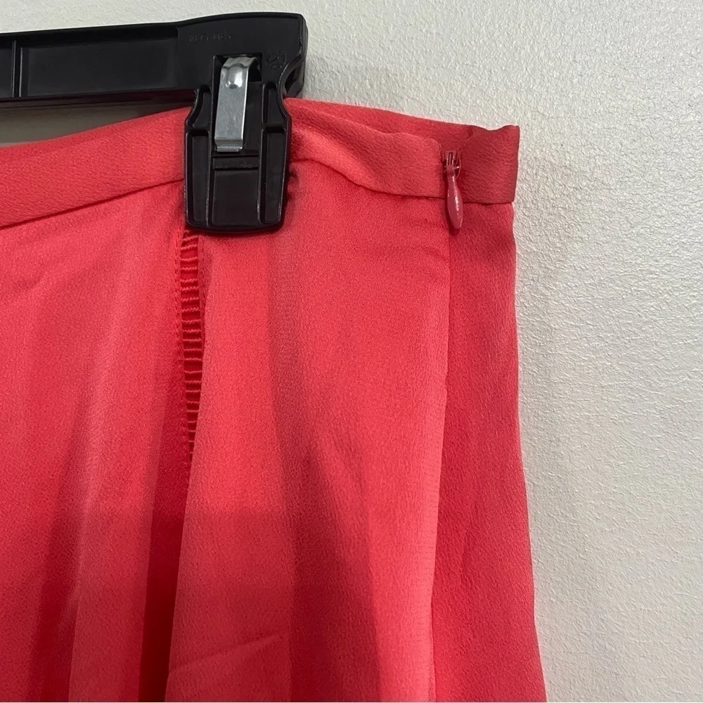 Banana Republic pink silky midi skirt size 14